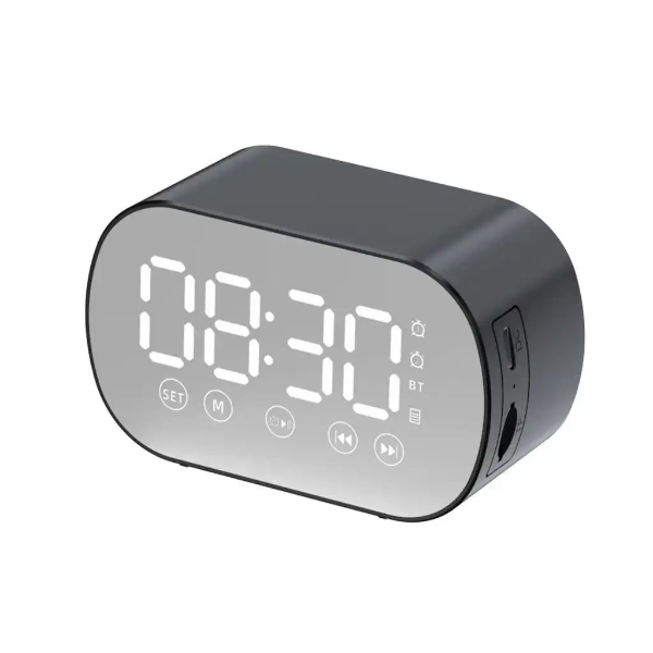 MirrorSound® Reloj Espejo Alarma & Speaker 2 en 1