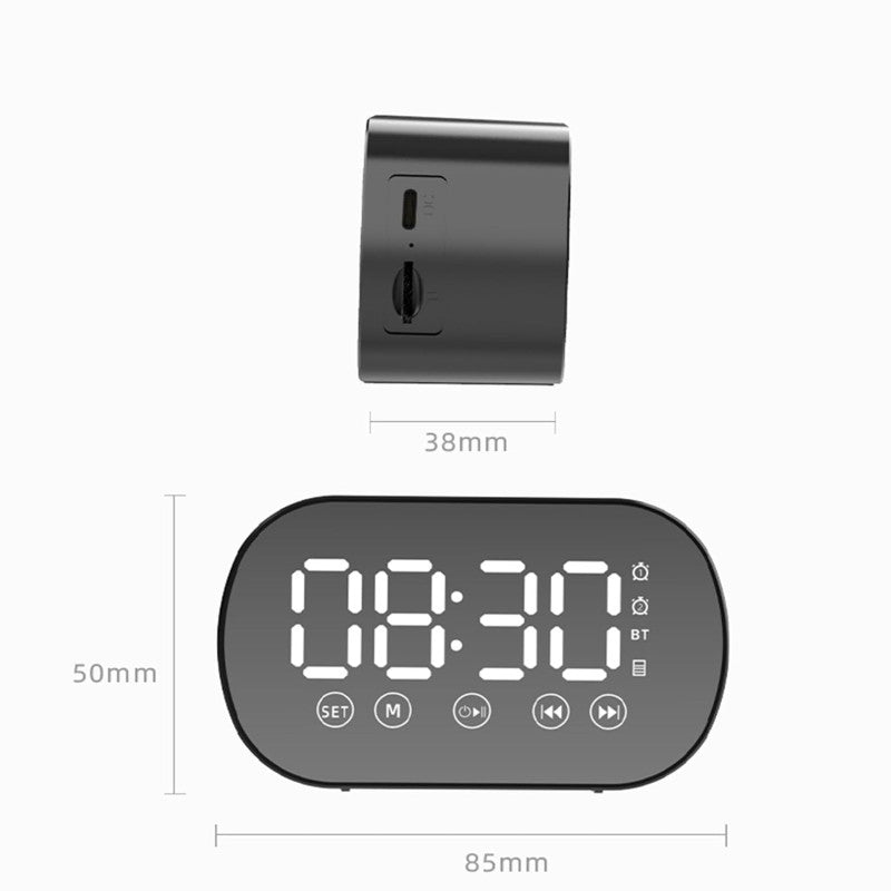 MirrorSound® Reloj Espejo Alarma & Speaker 2 en 1