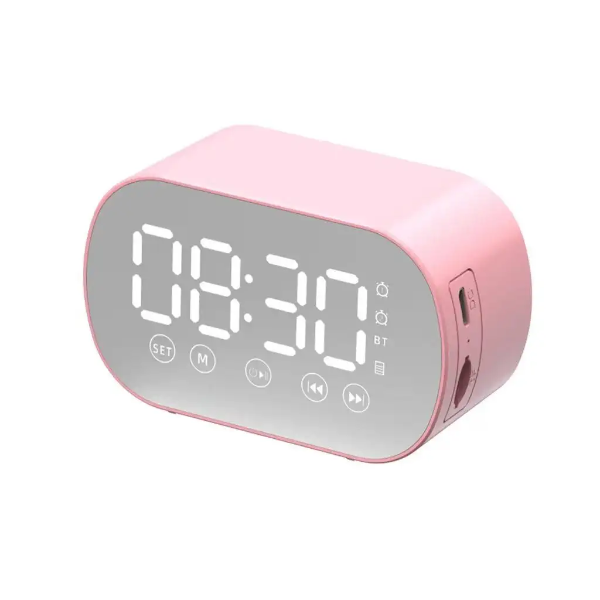 MirrorSound® Reloj Espejo Alarma & Speaker 2 en 1