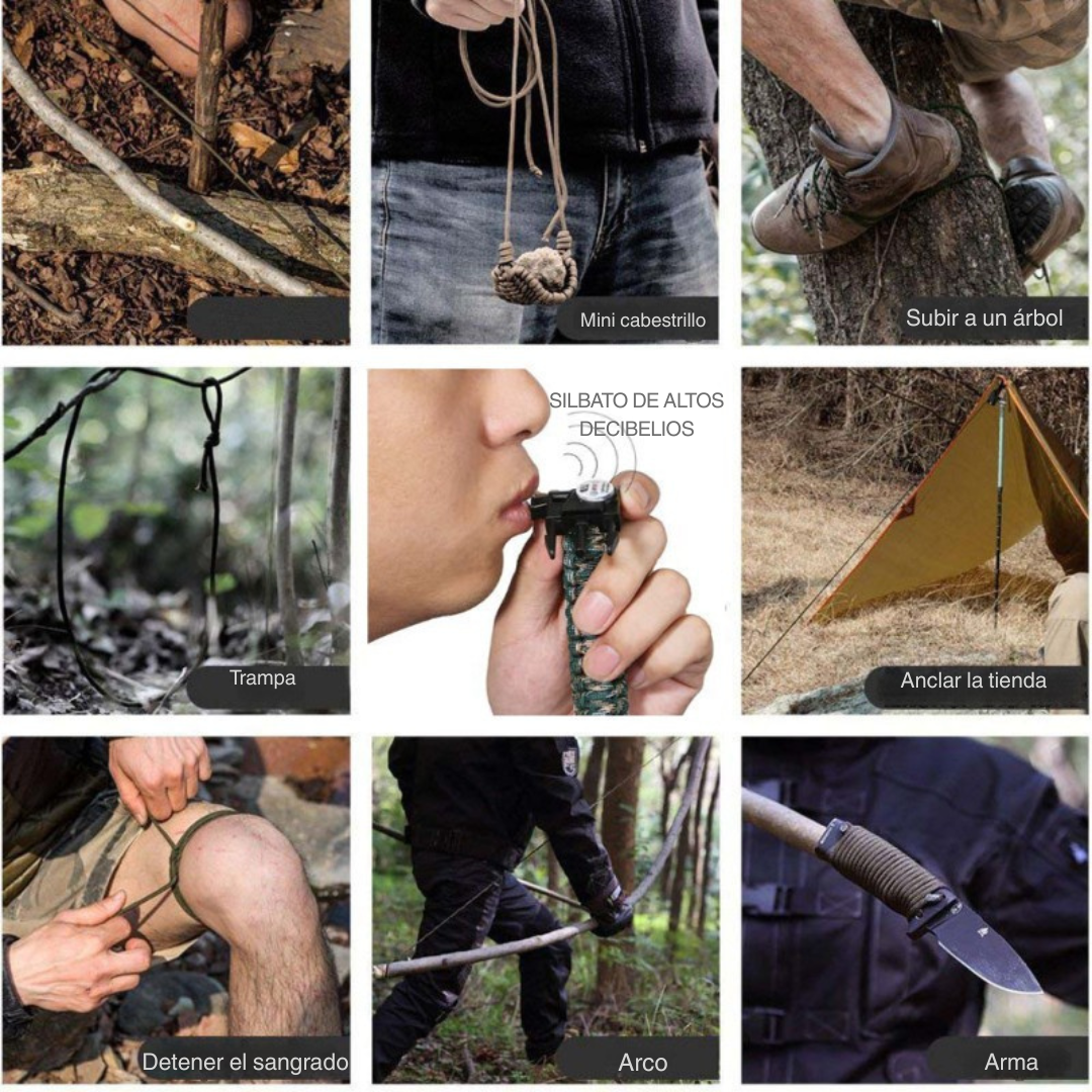 TACTIKIT® 20 en 1 - Kit de Supervivencia con Bolso Militar Compacto