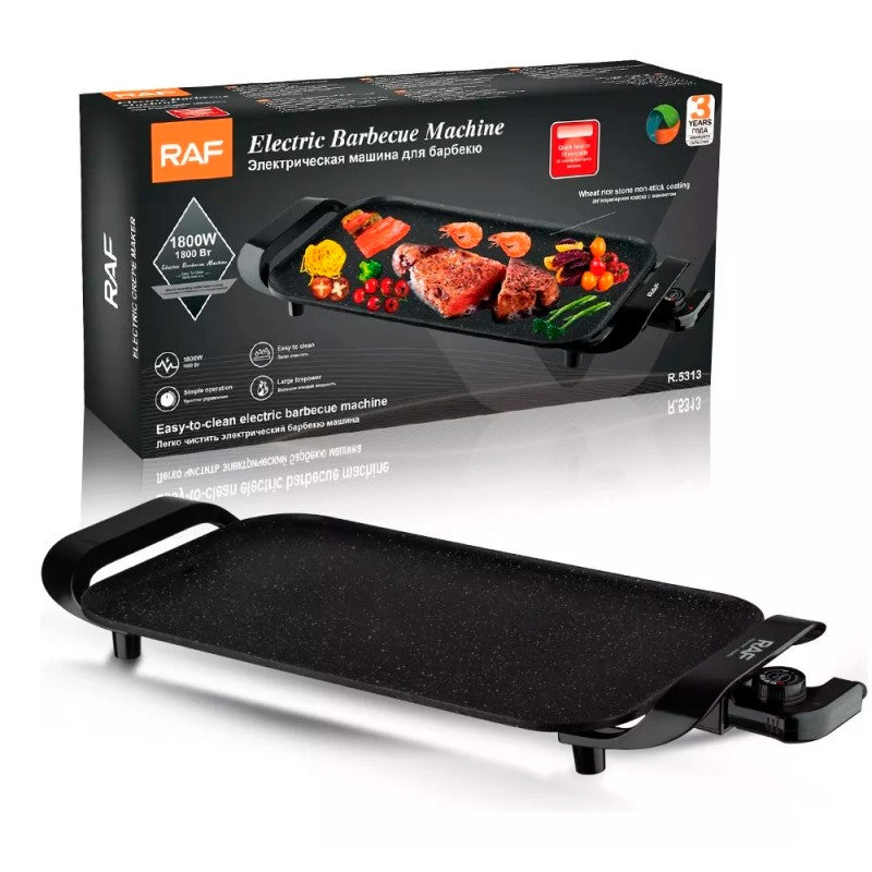 ¡Grill Eléctrico Multifunción – Cociná sin aceite y en tiempo récord!