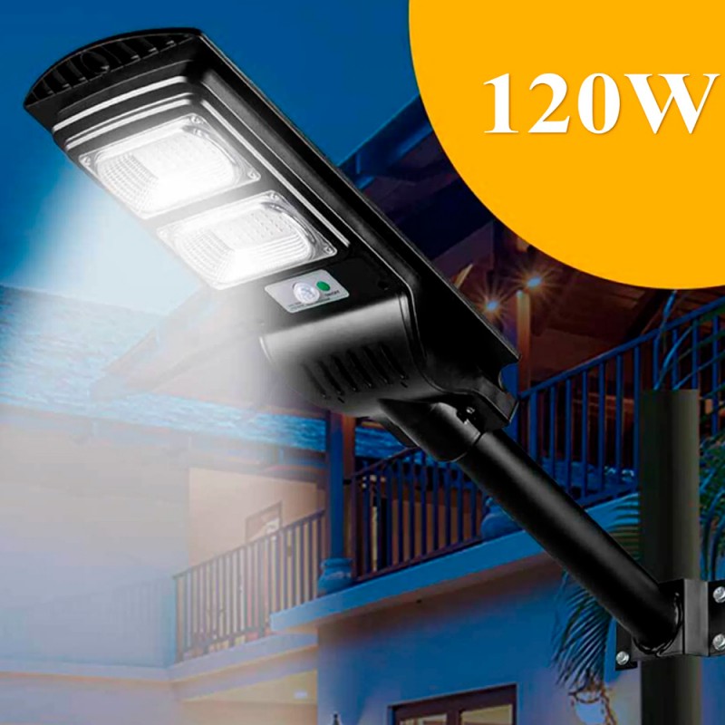 Eco Light 120W Jortan– Lámpara Solar Inteligente de Alto Rendimiento