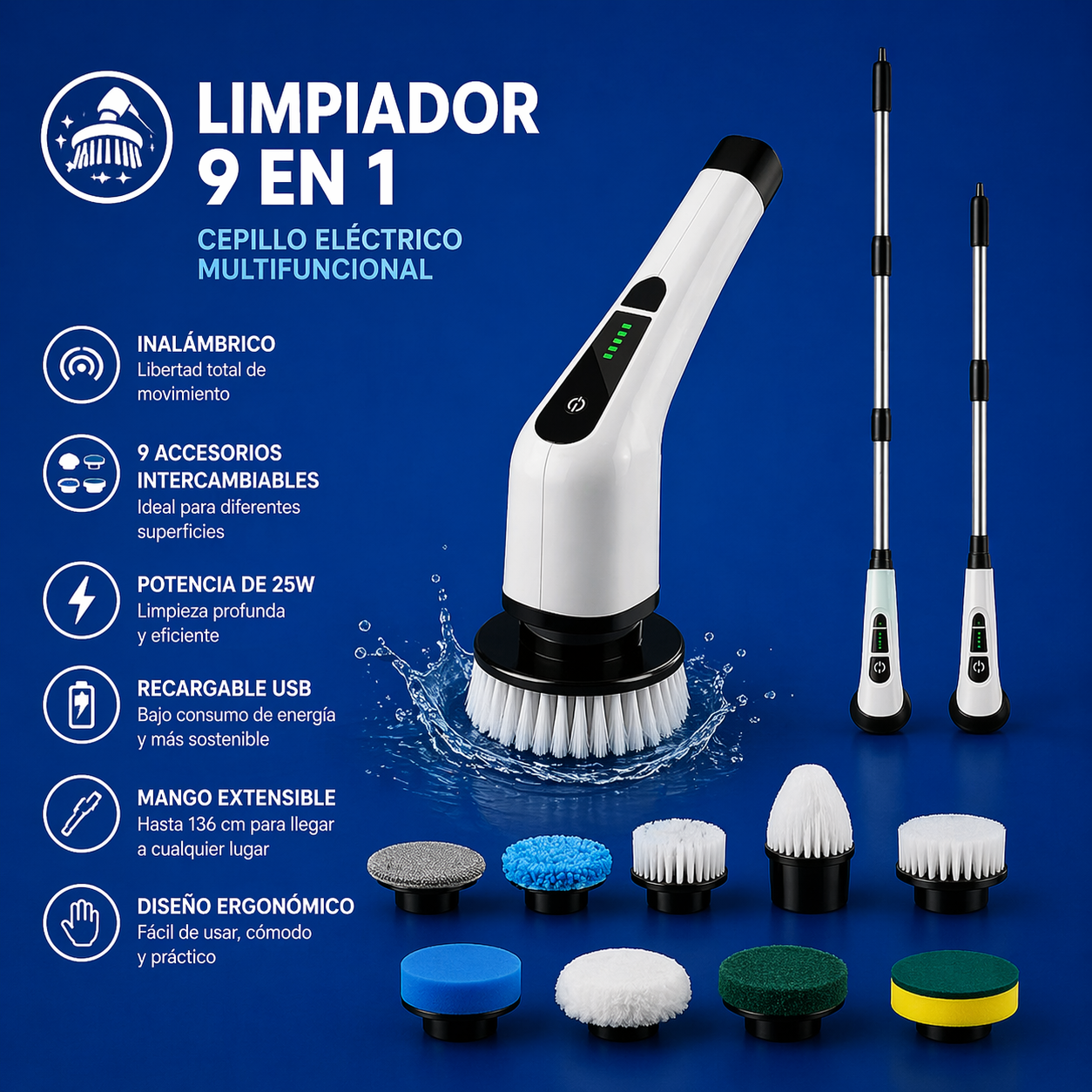 Clean Master® | Cepillo Turbo Multifuncional