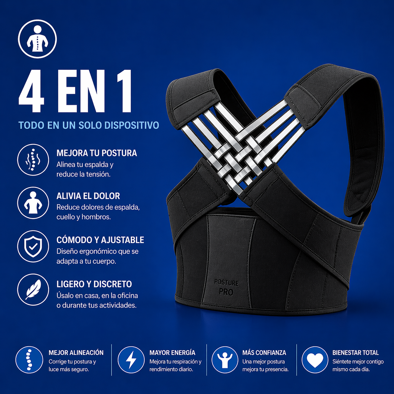 POSTURE PRO® CORRECTOR DE POSTURA
