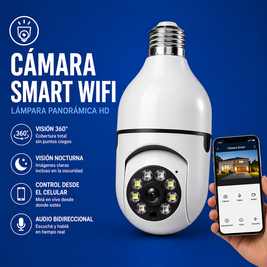Cámara Foco Wifi 360® Cámara de Seguridad