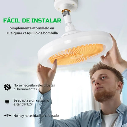 BrisaGlow® Lampara Ventilador De Techo Con Control Remoto