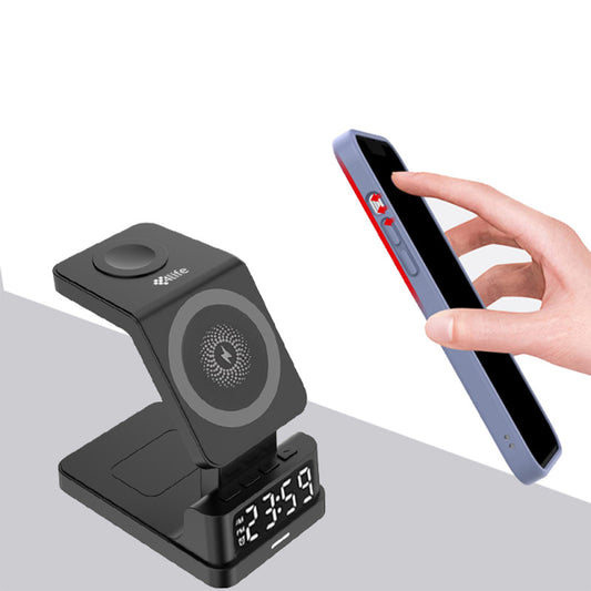 CARGADOR 4 EN 1 CON ALARMA Y RELOJ DIGITAL®
