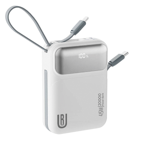 Cargador Portátil PowerBank 20.000 mAh / 45W / 4 en 1