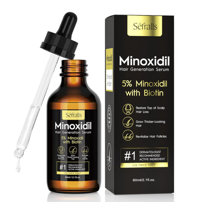 Kit de Crecimiento Capilar Sefralls Minoxidil 5% Tratamiento 6 meses