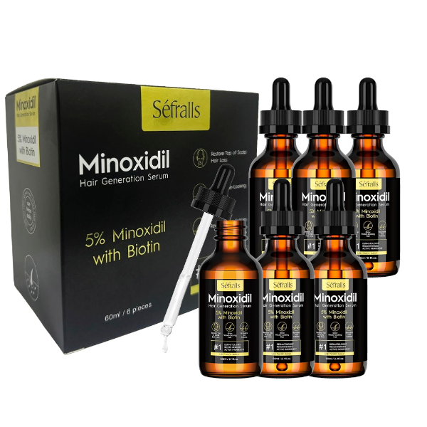 Kit de Crecimiento Capilar Sefralls Minoxidil 5% Tratamiento 6 meses