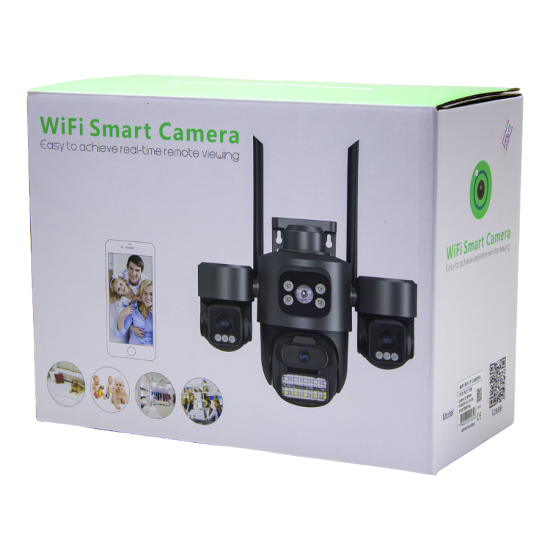 SecureVision Ultra 9MP® Cámara WiFi Inteligente Triple Lente