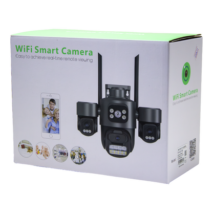 SecureVision Ultra 9MP® Cámara WiFi Inteligente Triple Lente