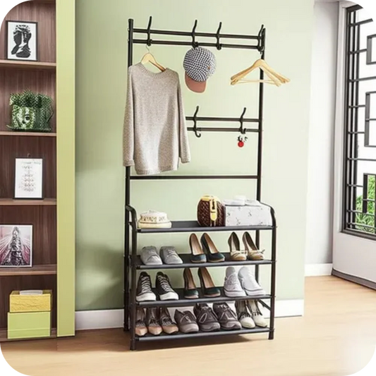 Rack pro® Perchero Multifuncional con Zapatero