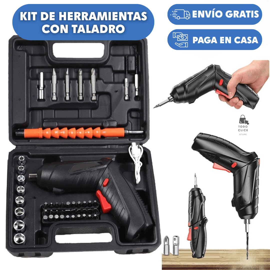TALADRO PORTÁTIL CON HERRAMIENTAS®