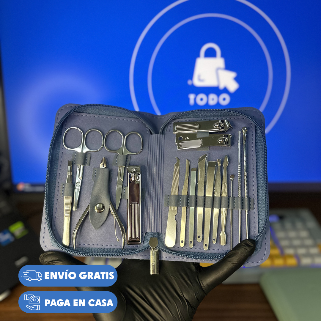 Manicure Set® Kit de manicura y extractor de puntos negros