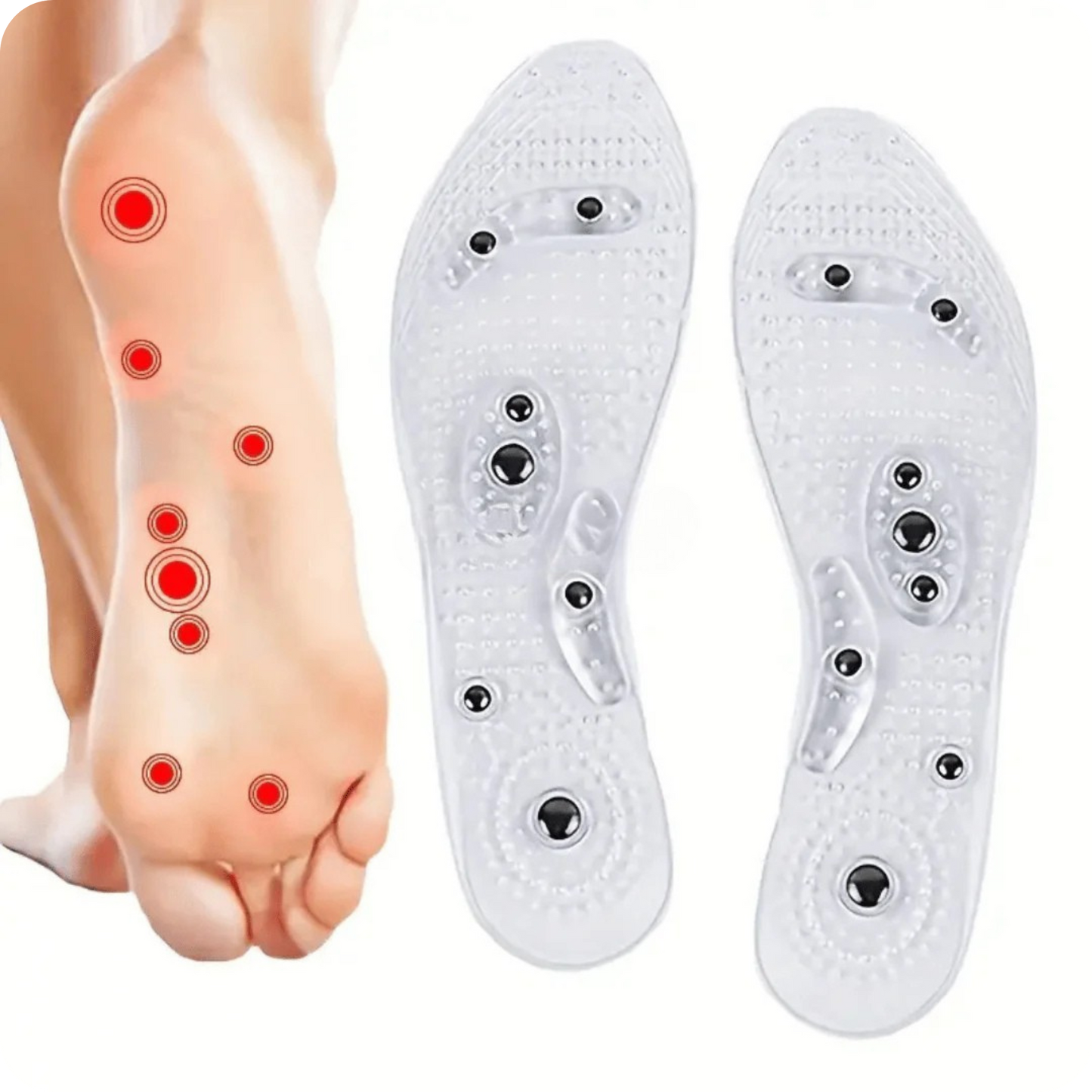 StresPro® Plantilla Magnética Masajeadora por Imanes