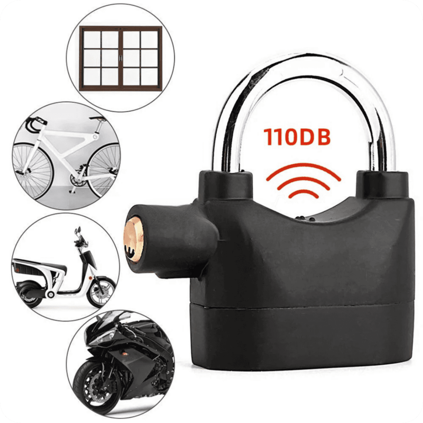 Clock Alarm Pro® Candado de Seguridad con Alarma