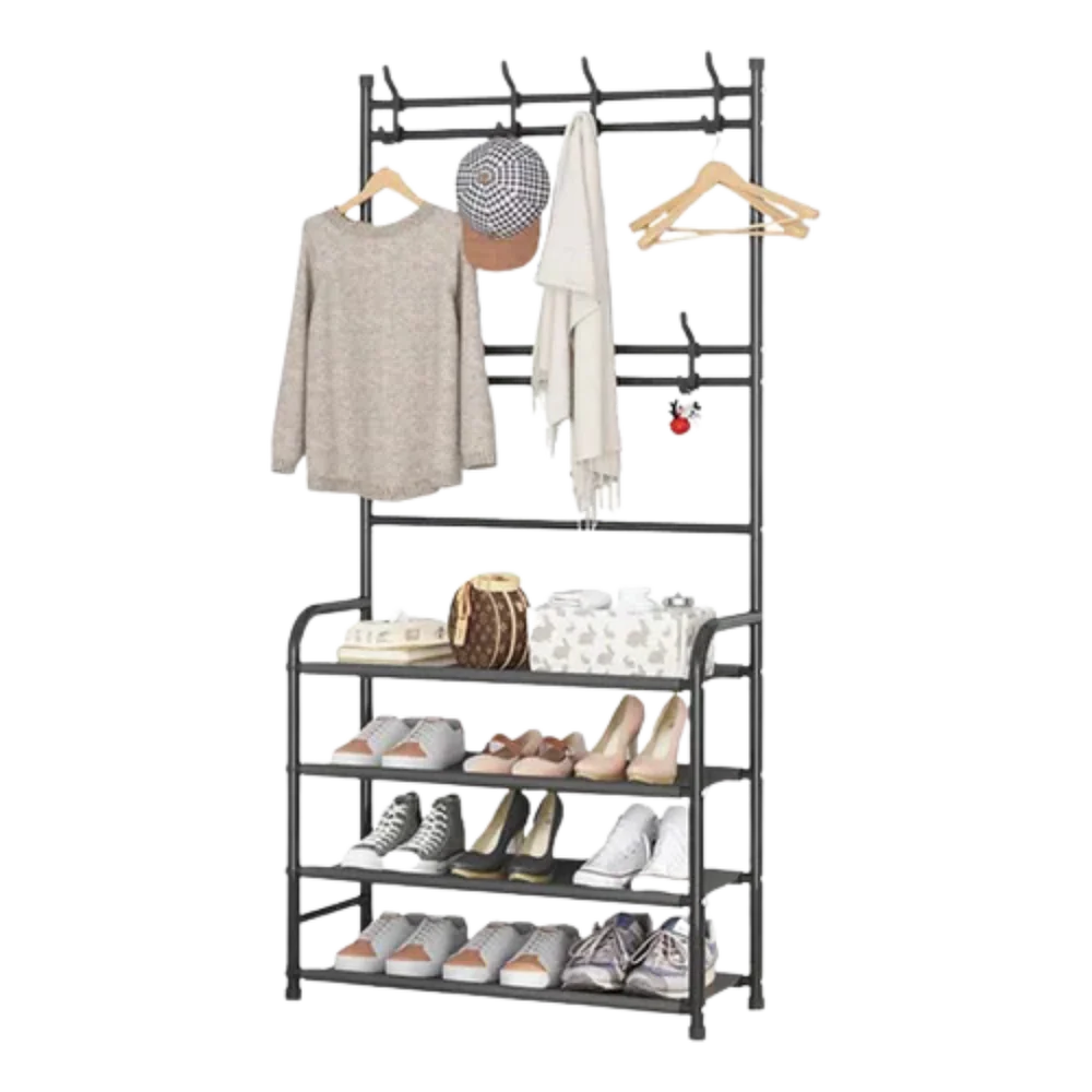 Rack pro® Perchero Multifuncional con Zapatero