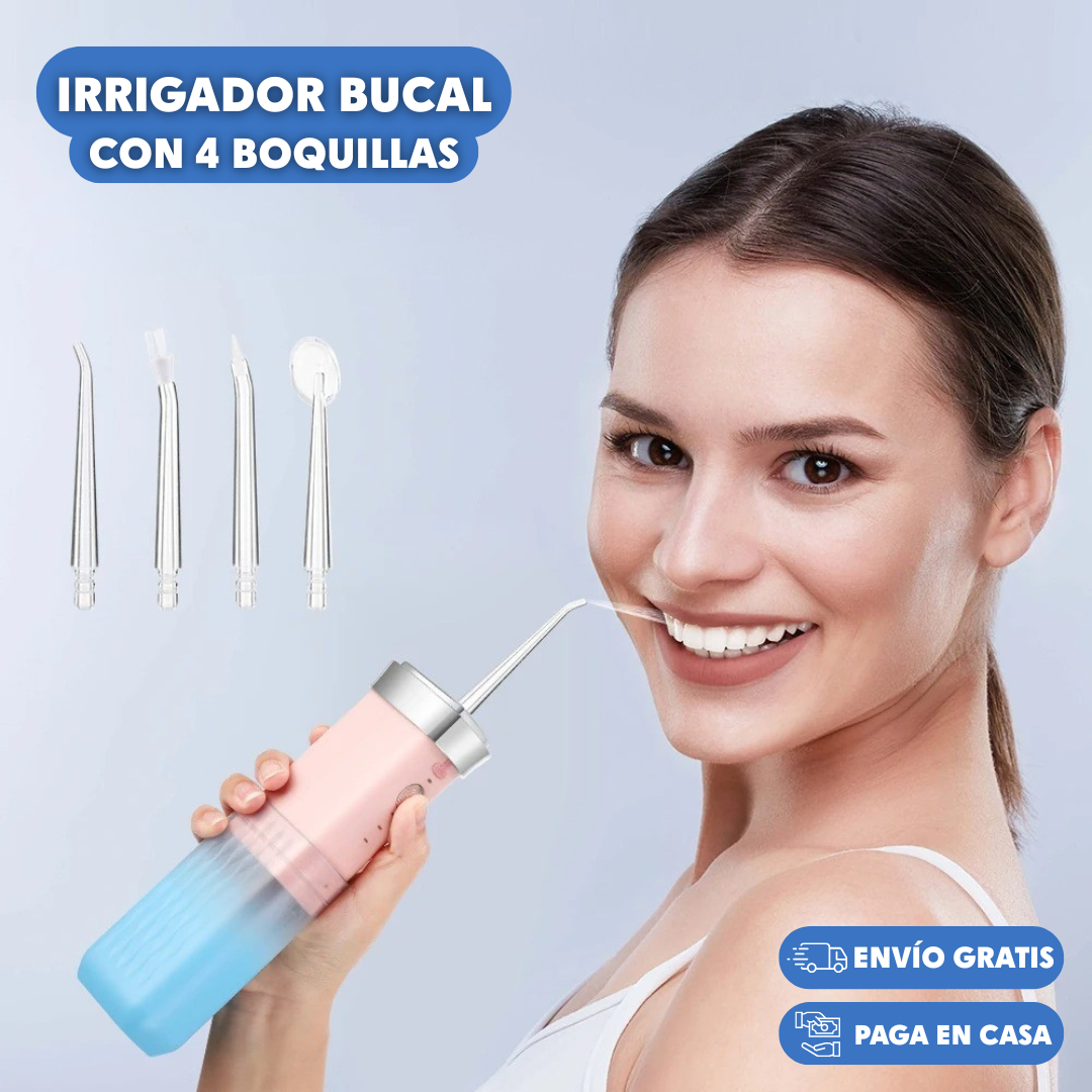 IRRIGADOR BUCAL CON 4 BOQUILLAS®
