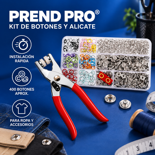 Prend Pro® Kit de Botones y Alicate