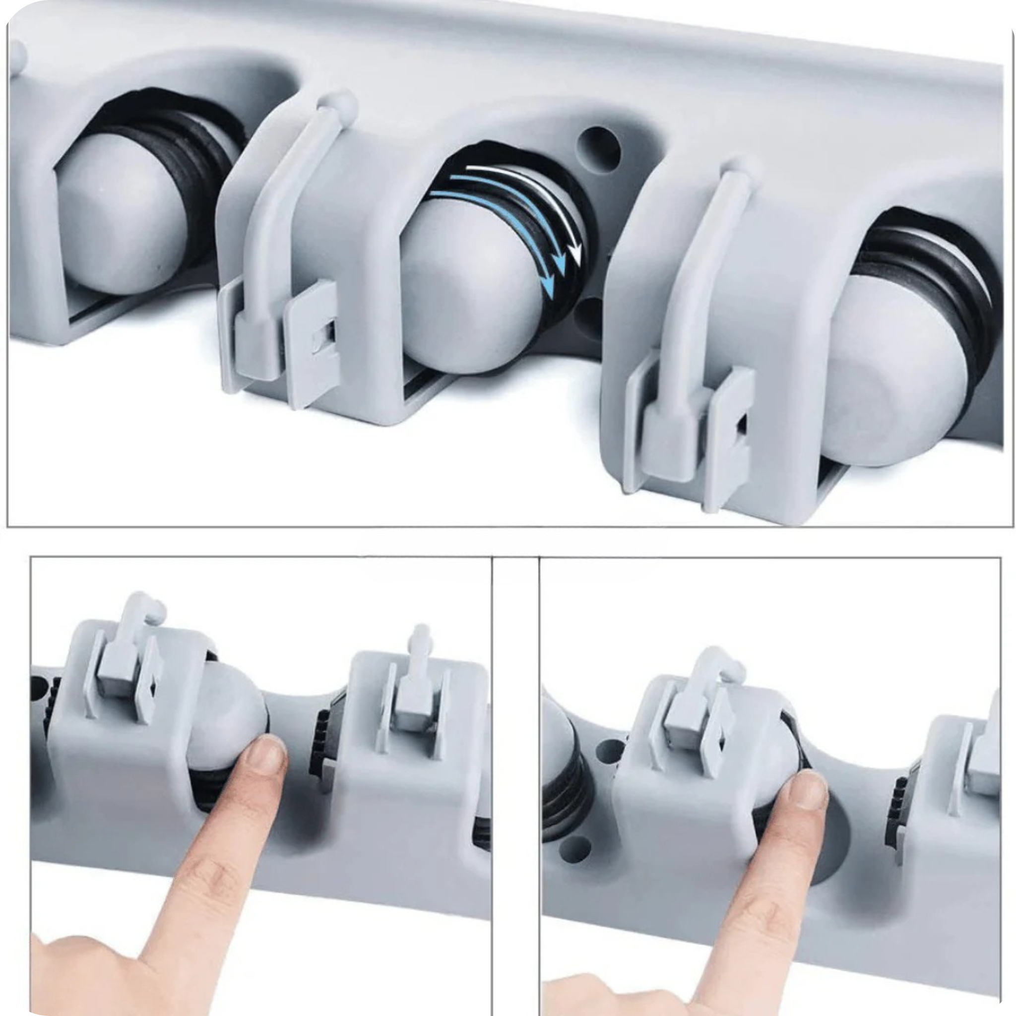 BroomPro® Organizador de Escobas Multifuncional