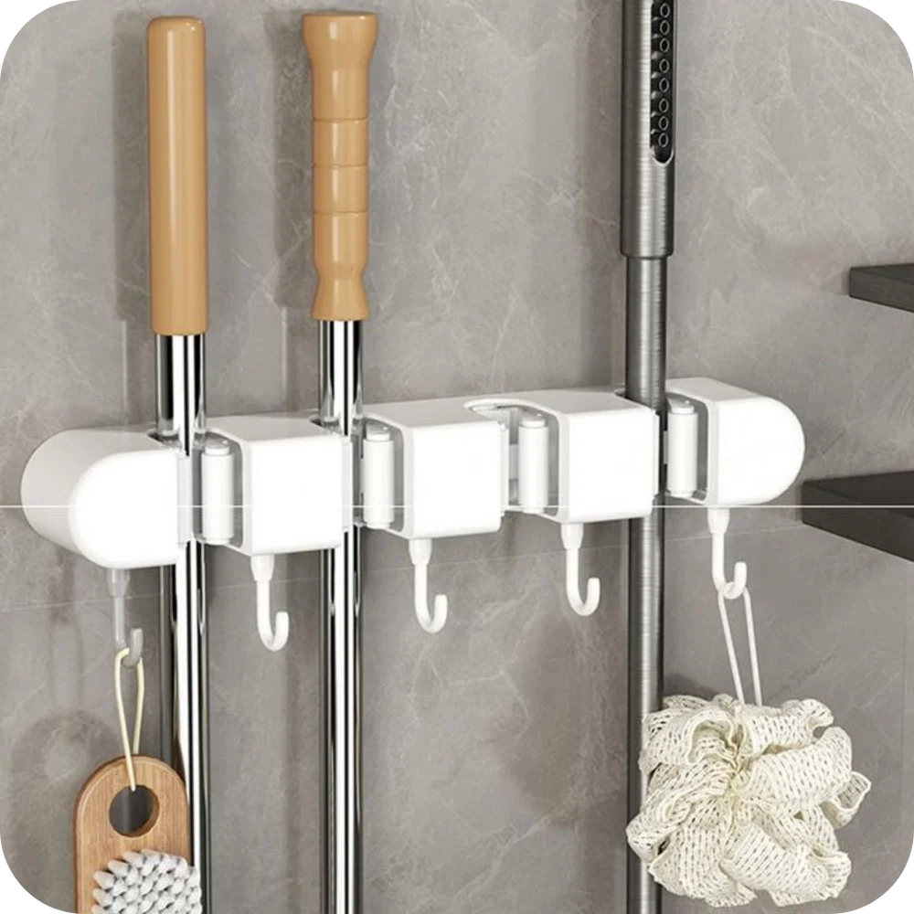 BroomPro® Organizador de Escobas Multifuncional