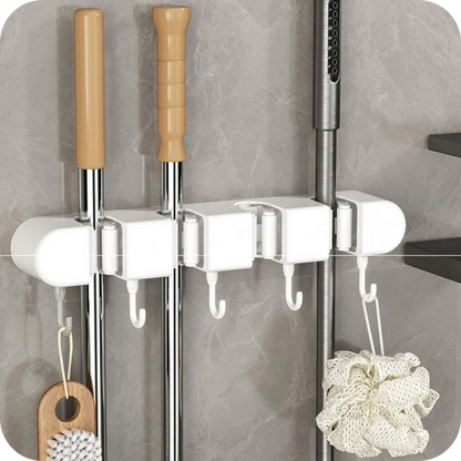 BroomPro® Organizador de Escobas Multifuncional