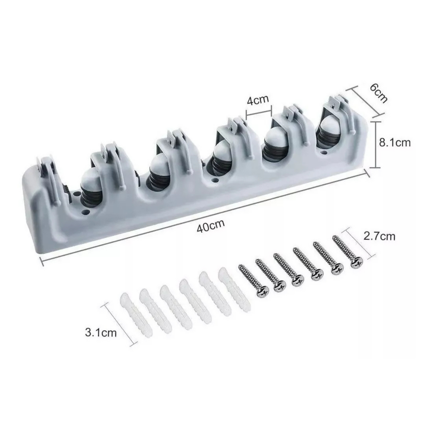 BroomPro® Organizador de Escobas Multifuncional