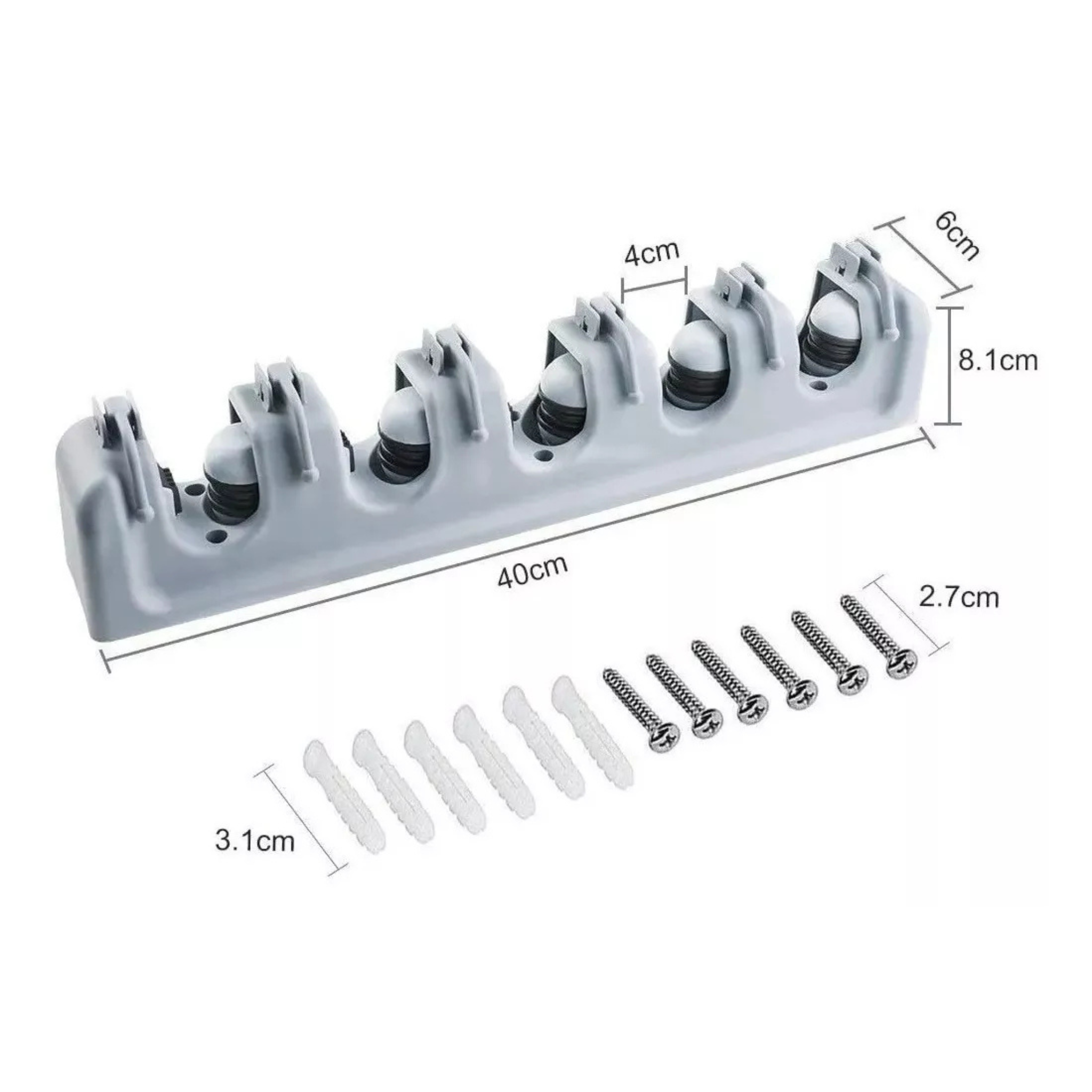 BroomPro® Organizador de Escobas Multifuncional