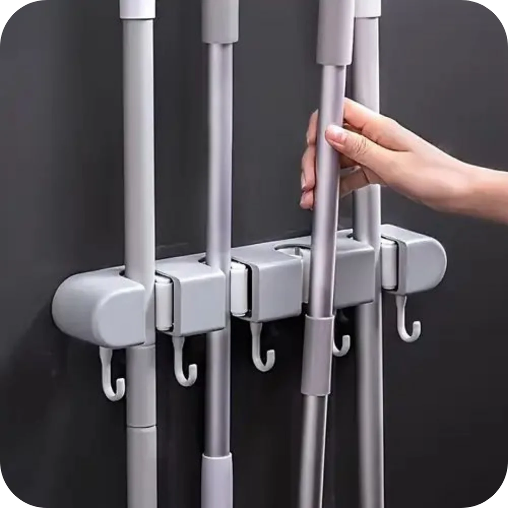 BroomPro® Organizador de Escobas Multifuncional