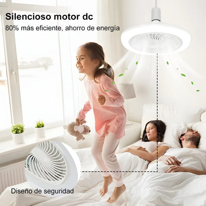 BrisaGlow® Lampara Ventilador De Techo Con Control Remoto