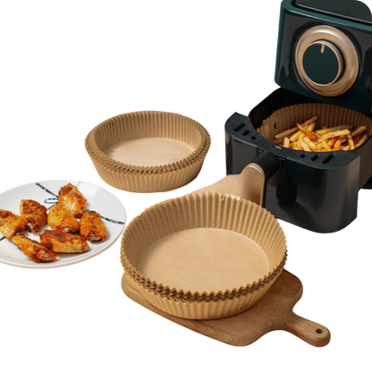 Paper Circle Pro® Canasta de Papel para Air Fryer Pack de 50 Unidades