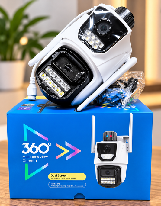 SecureVision Pro® Camara WiFi Inteligente 360° Doble Lente