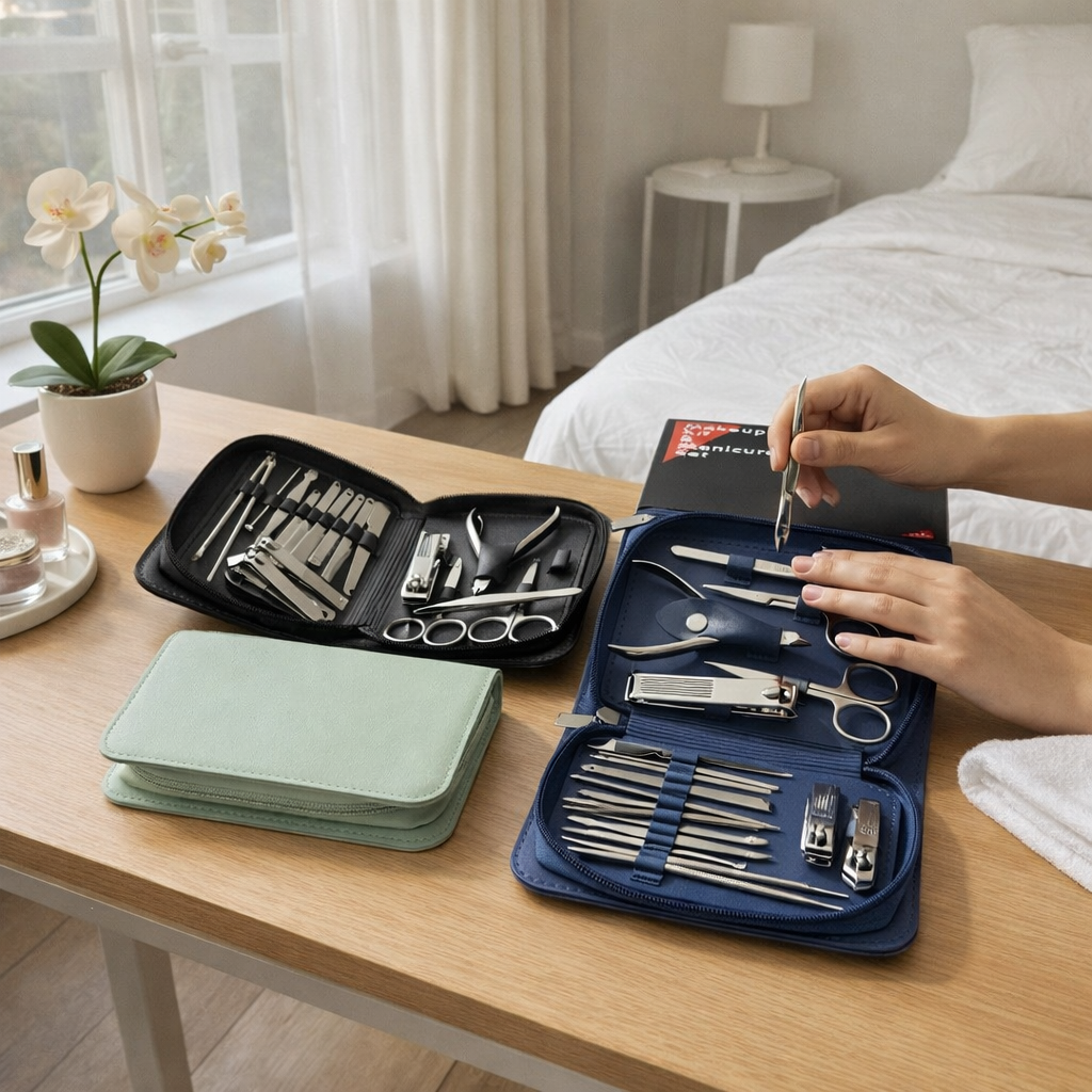 Manicure Set® Kit de manicura y extractor de puntos negros