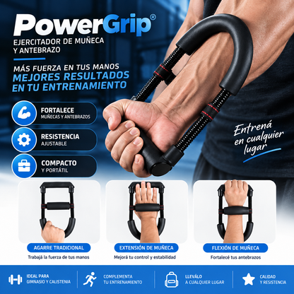 PowerGrip® | Ejercitador de Muñeca y Antebrazo