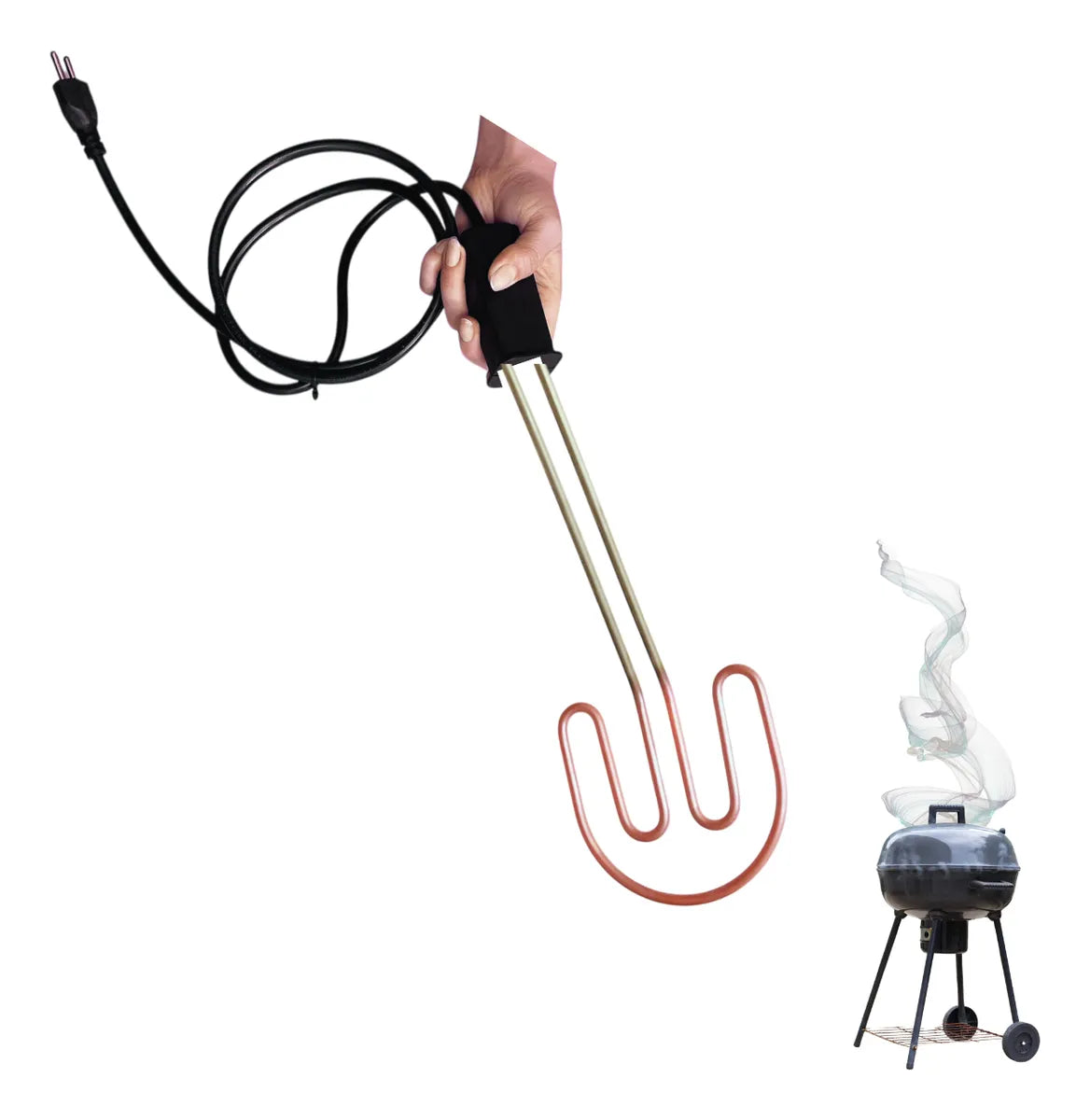 Encendedor electrico para carbon+ Cable 2Mts