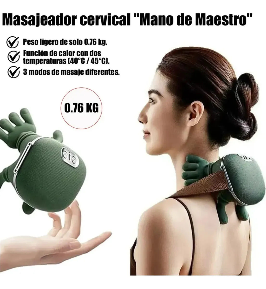 Masajeador Inteligente de Cuello, Hombros y Espalda