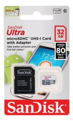 ¡Amplía tu espacio! Tarjeta Micro SD Sandisk 32GB