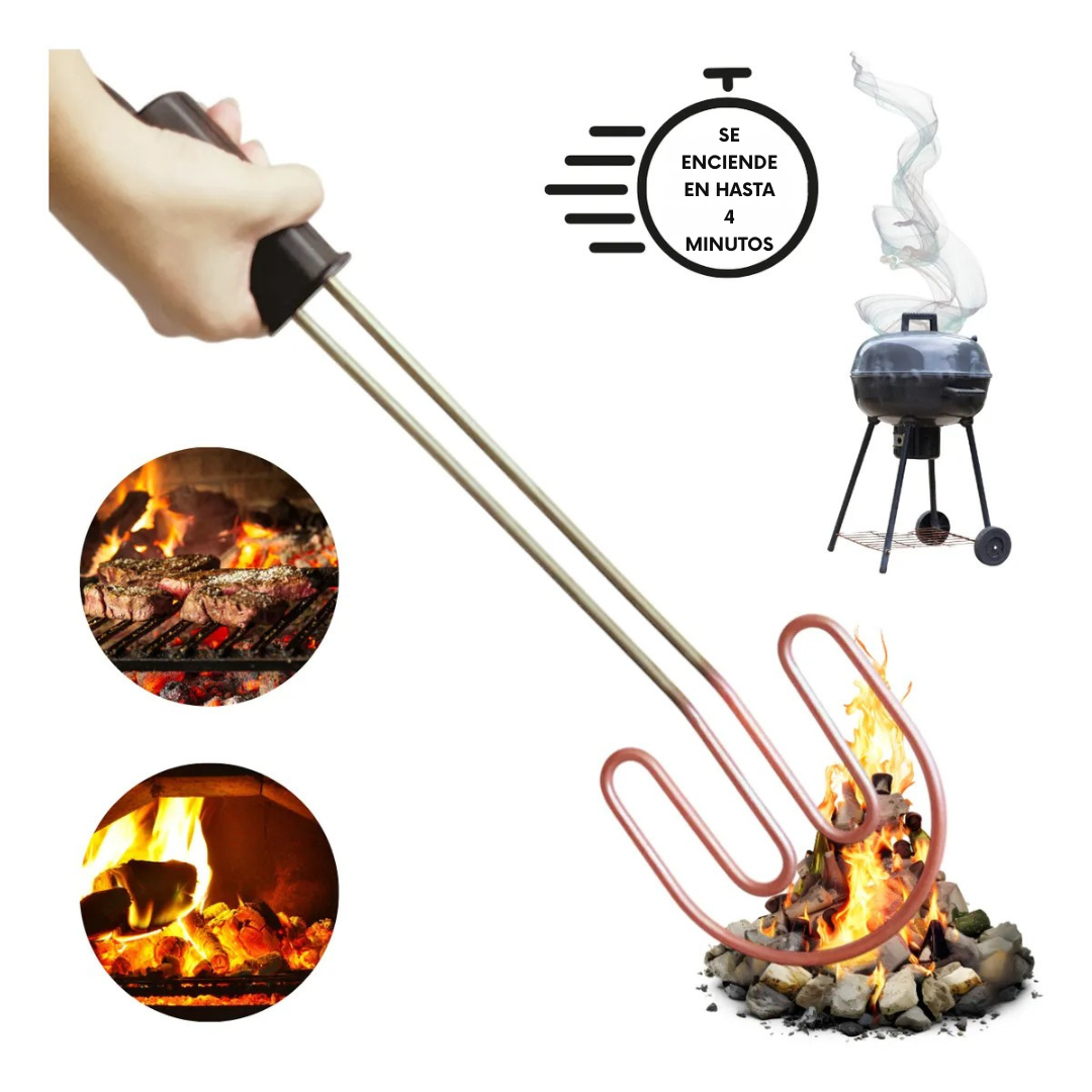 Encendedor electrico para carbon+ Cable 2Mts