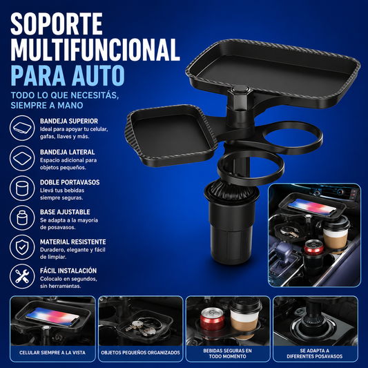 SOPORTE MULTIFUNCIONAL PARA AUTO®