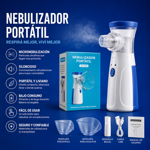 AirMist®  Mini Nebulizador Portátil Recargable