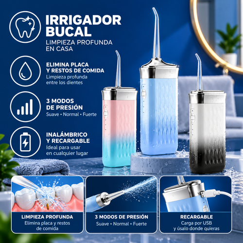 PureSmile Pro® | Irrigador Bucal 4 Boquillas
