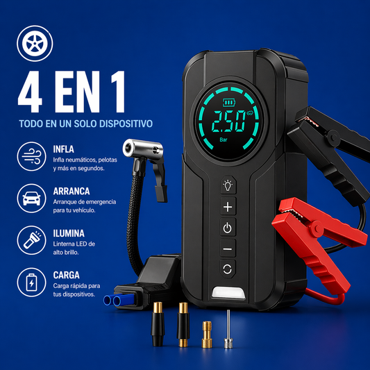 COMPRESOR DE AIRE 4 EN 1®