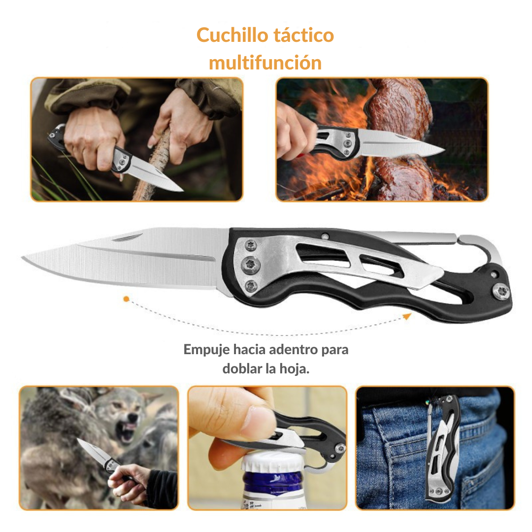 TACTIKIT® 20 en 1 - Kit de Supervivencia con Bolso Militar Compacto