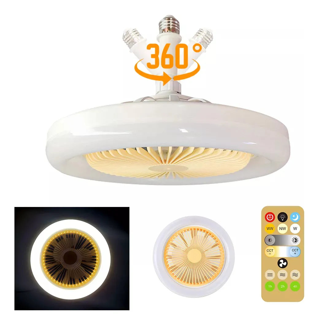 BrisaGlow® Lampara Ventilador De Techo Con Control Remoto