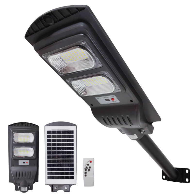 Eco Max 100W® | Kit Completo de Iluminación Solar con Poste Incluido