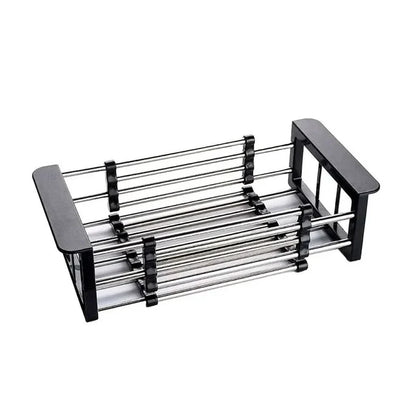 Drain Aliments Pro® Escurridor Extensible de Acero y Plástico para Pileta