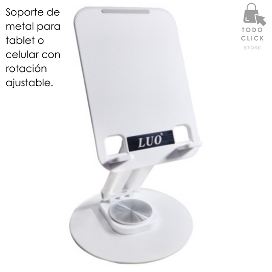 "Comodidad y estilo en un solo accesorio: el soporte LUO perfecto para tu escritorio."®