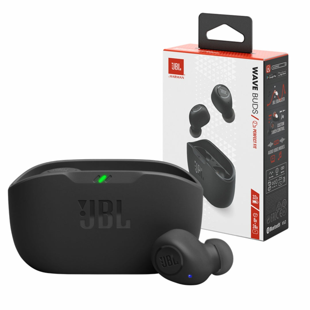 AURICULAR JBL WAVE BUDS - NEGRO- BLANCO